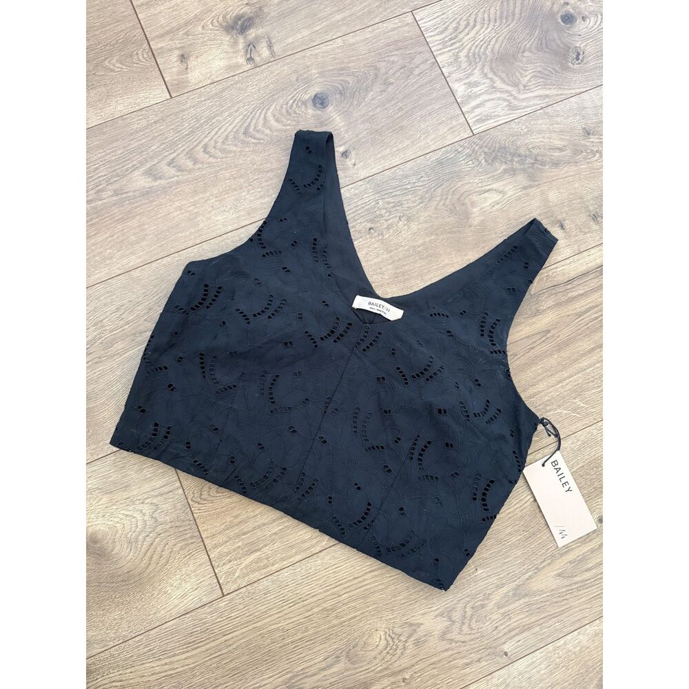 BAILEY 44 nwt S seraphina top tank crop top block cropped v-neck cotton